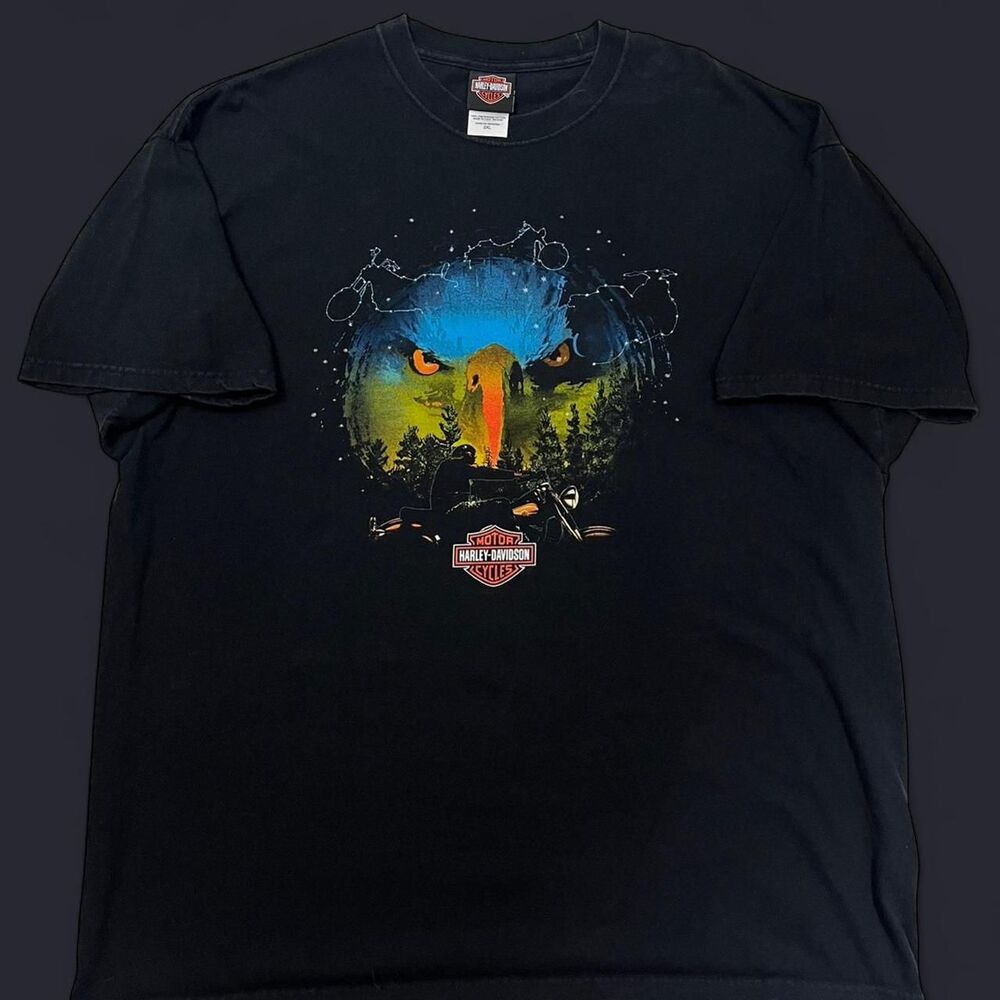 Harley Davidson Latus Motors Gladstone Or Eagle Graphic T-Shirt